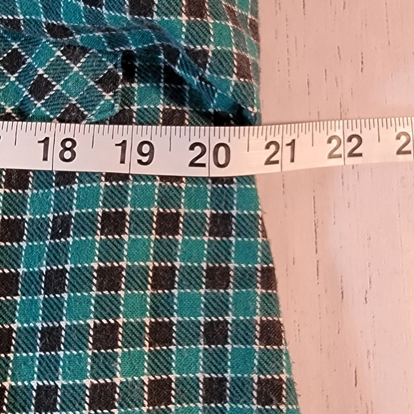 Red Oak Ranch Western Wear Apparel Blue Flannel Style Button Down Men's M Tall - Picture 10 of 11